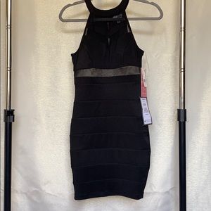 Black bodycon dress
